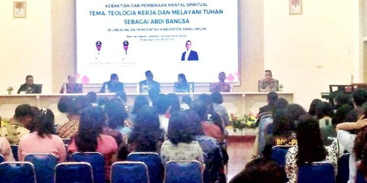 Tingkatkan Kualitas Pembinaan dan Pengembang Iman Pegawai, Pemkab Simalungun Gelar Ibadah Bersama