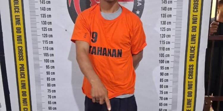 Dikibusi Warga, Dian Pratama (27) Ditangkap Polisi Karena Jual Sabu