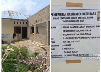 Aneh tapi Nyata, Pembangunan Kantor Lurah Tanjung Tiram, Tapi Didesa Kampung Lalang, Warga: Miris Kali Bah..