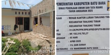 Aneh tapi Nyata, Pembangunan Kantor Lurah Tanjung Tiram, Tapi Didesa Kampung Lalang, Warga: Miris Kali Bah..