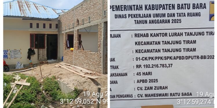 Aneh tapi Nyata, Pembangunan Kantor Lurah Tanjung Tiram, Tapi Didesa Kampung Lalang, Warga: Miris Kali Bah..