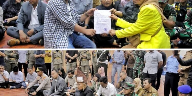 Bupati Simalungun Sambut Aksi Unjuk Rasa BEM STAI PB Perdagangan di Kantor Bupati