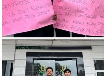 Aksi Damai di Kejatisu, HIPMASU Desak Kejatisu Usut Dugaan Korupsi Proyek Mess Pemprov Sumut Berbiaya Rp 18 M