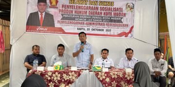 Giat Sosper Wakil Ketua Fraksi Gerindra Fauzi Menanggapi Keluhan Warga Lingkungan X Kel. Tegal Sari Mandala III Kec. Medan Denai