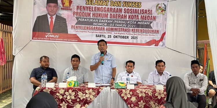 Giat Sosper Wakil Ketua Fraksi Gerindra Fauzi Menanggapi Keluhan Warga Lingkungan X Kel. Tegal Sari Mandala III Kec. Medan Denai