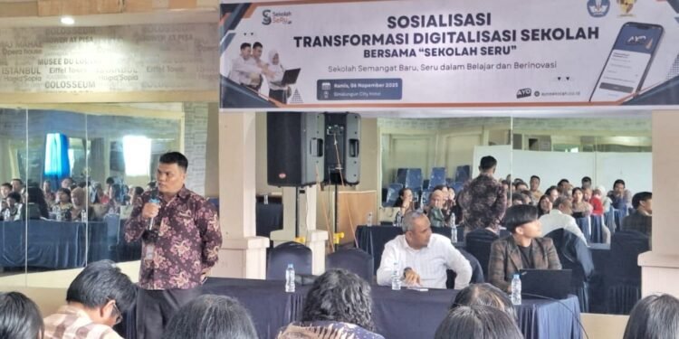 Dinas Pendidikan Simalungun Gelar Sosialisasi Transformasi Digitalisasi Sekolah Bersama “Sekolah SeRu”
