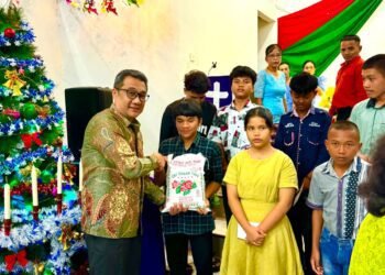 PTPN IV Regional II Kebun Bah Birung Ulu Rayakan Natal Oikumene dan Santuni 26 Anak Yatim