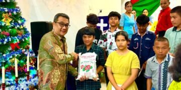 PTPN IV Regional II Kebun Bah Birung Ulu Rayakan Natal Oikumene dan Santuni 26 Anak Yatim