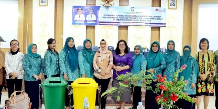 Sosialisasi Lingkungan Hidup: PKK di Simalungun Ditantang Jadi Agen Pembangunan Nagori Hijau