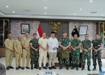 Perkuat Kolaborasi dan Sinergi antar Pemkab dan TNI, Bupati dan Wakil Bupati Batu Bara Audiensi dengan Pangdam I/BB