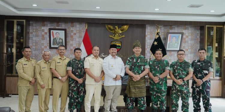 Perkuat Kolaborasi dan Sinergi antar Pemkab dan TNI, Bupati dan Wakil Bupati Batu Bara Audiensi dengan Pangdam I/BB