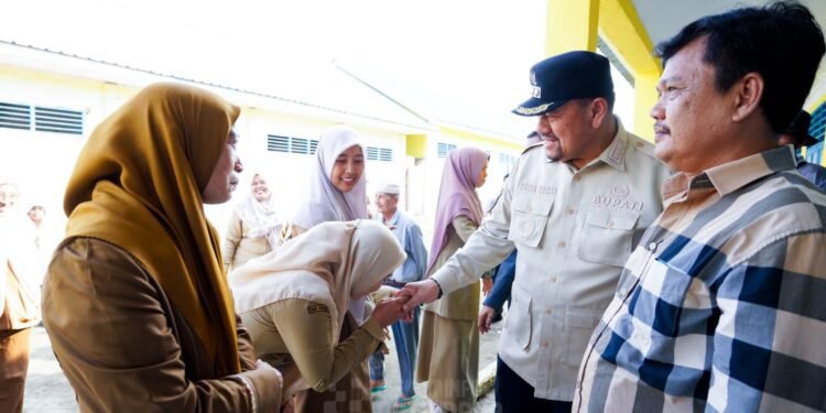 Bupati Baharuddin Pastikan Perbaikan Bangunan SDN 05 dan SDN 09 Dilakukan Tahun Ini