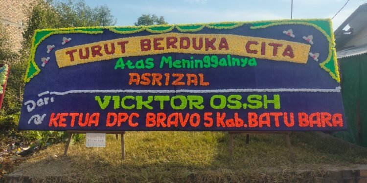 Ketua Bravo Lima Kabupaten Batu Bara Viktor OS.SH ucapkan Turut Berduka Cita Atas meninggalnya Asrizal,Uong Fee