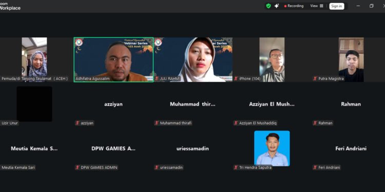 Andria Zulfa Menutup Webinar Series GAMIES Aceh dengan Antusiasme Tinggi Peserta