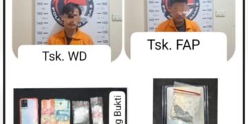 Kurang 1 Jam, Polres Batu Bara Ringkus 2 Pengedar Narkoba dari Dua Lokasi Berbeda