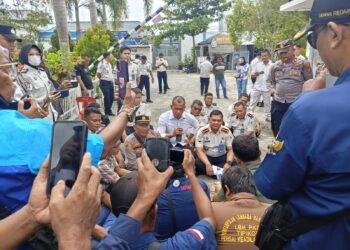 Kapolsek Talawi  Kawal Aksi Unras Pers Batu Bara di Lapas Kelas II Labuhan Ruku