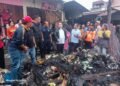 Wali Kota Pematangsiantar, Wesly Tinjau Lokasi Kebakaran Pasar Dwikora