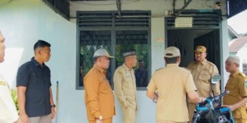 Bupati Batu Bara Tinjau Bantuan Stimulan Pembangunan Rumah Pascabencana di Desa Sentang