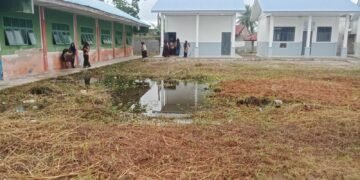 Diduga Penggunaan Dana BOS Tak Transparan, Halaman SMA Swasta Muhammadiyah 17 Tanjung Tiram Belum Ditimbun