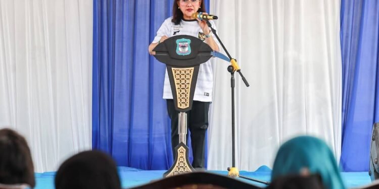 Ketua TP PKK Ny Liswati Hadiri dan Tinjau Gebyar IVA Test Kota Pematangsiantar