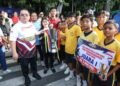 Wali Kota Wesly dan Forkopimda Serahkan Hadiah kepada Pemenang Fun Run dan Pekan Olahraga Merah Putih