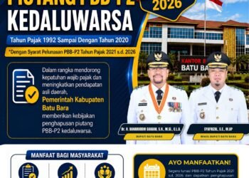 Pemkab Batu Bara Hapus Piutang PBB-P2 Kedaluwarsa, Warga Diminta Manfaatkan Program