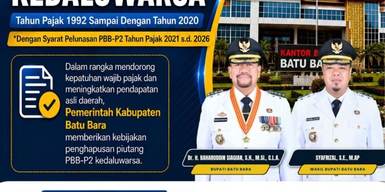Pemkab Batu Bara Hapus Piutang PBB-P2 Kedaluwarsa, Warga Diminta Manfaatkan Program
