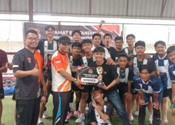 SSC Gelar Pertandingan Turnamen Bola Kaki Futsal, Para Peserta 12 Club Mengikuti di Lapangan Ido Tuasan