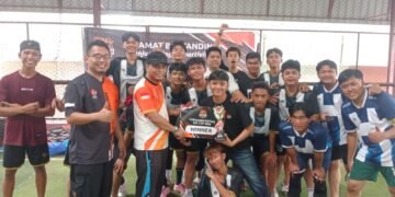 SSC Gelar Pertandingan Turnamen Bola Kaki Futsal, Para Peserta 12 Club Mengikuti di Lapangan Ido Tuasan