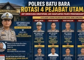 Mutasi Empat PJU Polres Batu Bara Segera Bergulir, AKP Simon Elika Simatupang Jabat Kasat Lantas Polres Pematangsiantar