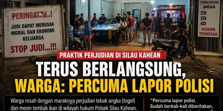 Praktik Perjudian di Silau Kahean Disebut Terus Berlangsung, Warga: Percuma Lapor Polisi