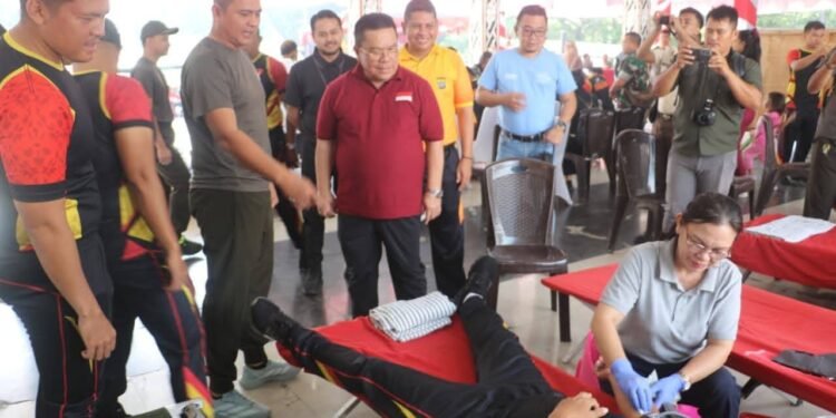 Wali Kota Wesly Hadiri Baksoskes Sambut HUT ke-81 TNI di Wilayah Kodim 0207/Simalungun