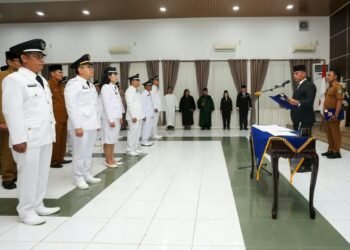 Atas Nama Wali Kota Wesly, Sekda Junaedi Lantik 116 Pejabat Administrasi dan Fungsional Pemko Pematangsiantar