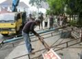 Pemko Pematangsiantar Bongkar Bangunan Reklame Tak Berizin