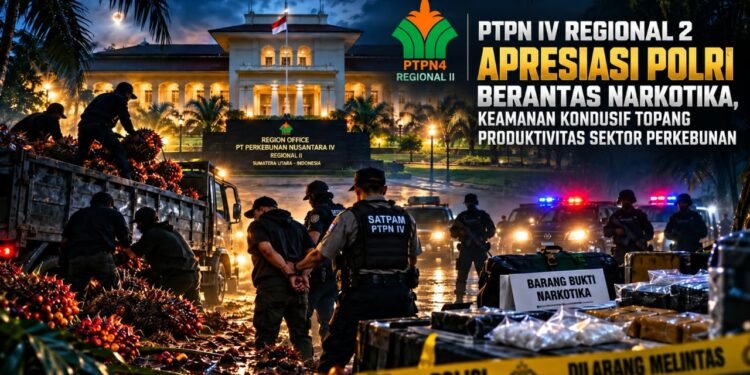 PTPN IV Regional 2 Apresiasi Polri Berantas Narkotika, Keamanan Kondusif Topang Produktivitas Sektor Perkebunan