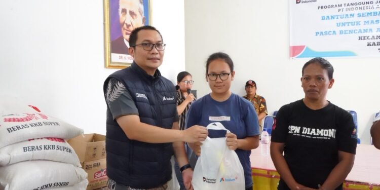 INALUM Salurkan Bantuan kepada 46 KK Terdampak Puting Beliung di Kabupaten Toba