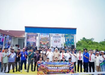 Buka Turnamen Sepak Takraw Reguder Cup 2026, Bupati Baharuddin Dorong Pengembangan Olahraga dan Pencegahan Narkoba