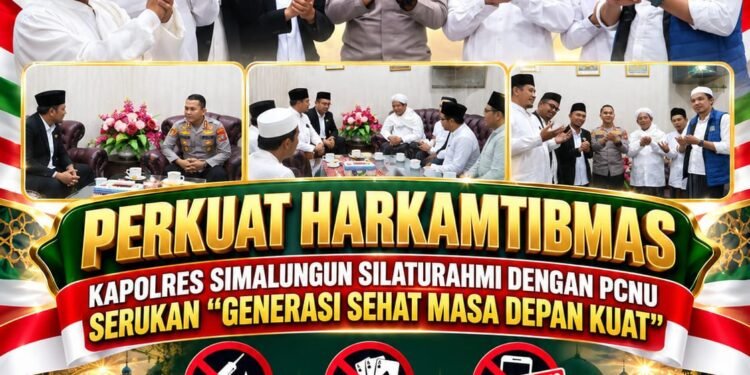 Sambut Pengurus PCNU Simalungun Masa Khidmah 2026-2031, Kapolres Ajak Ulama Jaga Kamtibmas Tanpa Judi, Narkoba, dan Hoaks