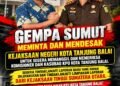 Gempa Sumut Desak Kejari Tanjung Balai Segera Panggil dan Periksa Komisioner dan Kasudbag KPU Tanjung Balai
