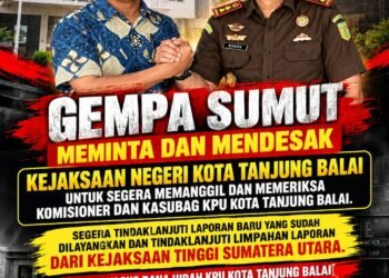 Gempa Sumut Desak Kejari Tanjung Balai Segera Panggil dan Periksa Komisioner dan Kasudbag KPU Tanjung Balai